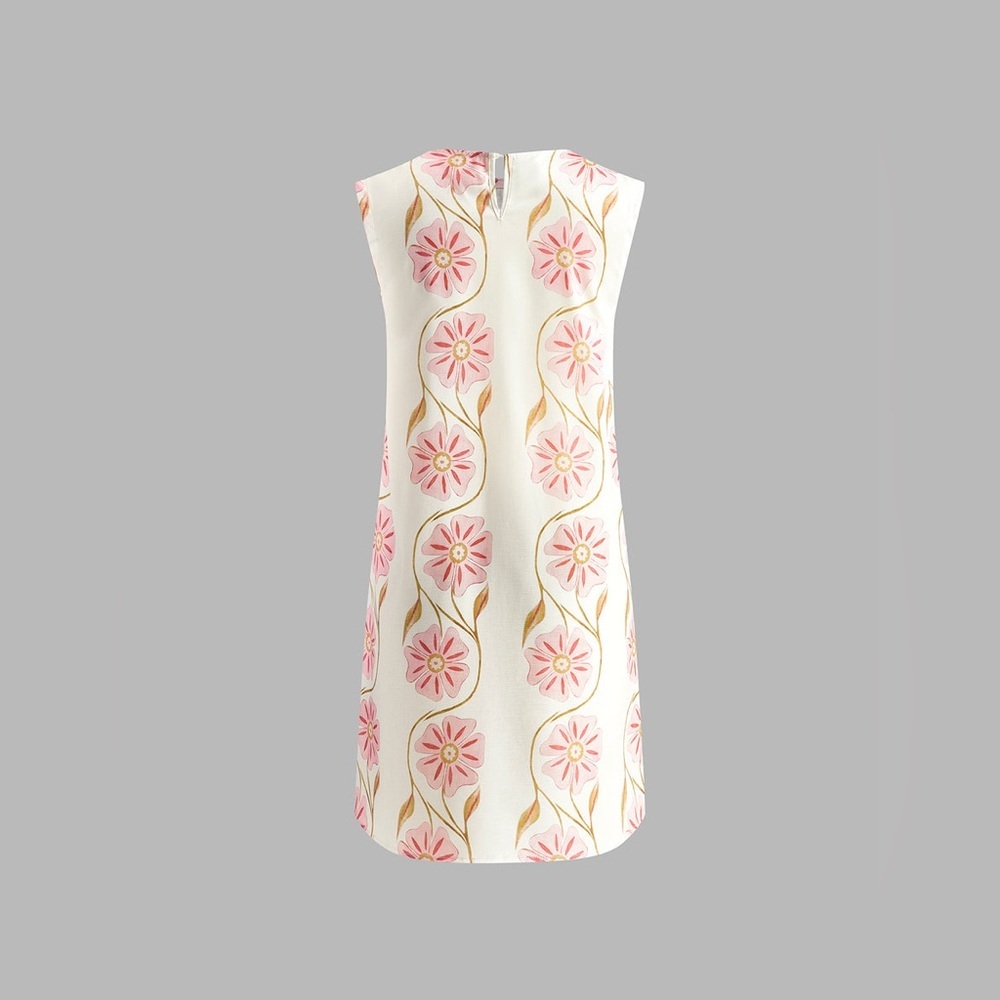 Commense Romantic Print Sleeveless Short Dress - Picture 4 of 8